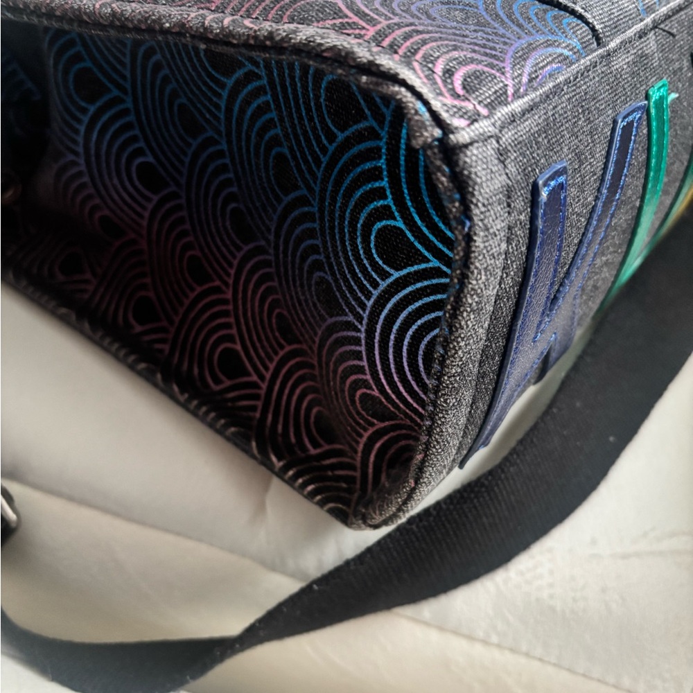 Kurt Geiger Black Tote with Multicolor Accents Worn Selling as is. - Picture 4 of 6